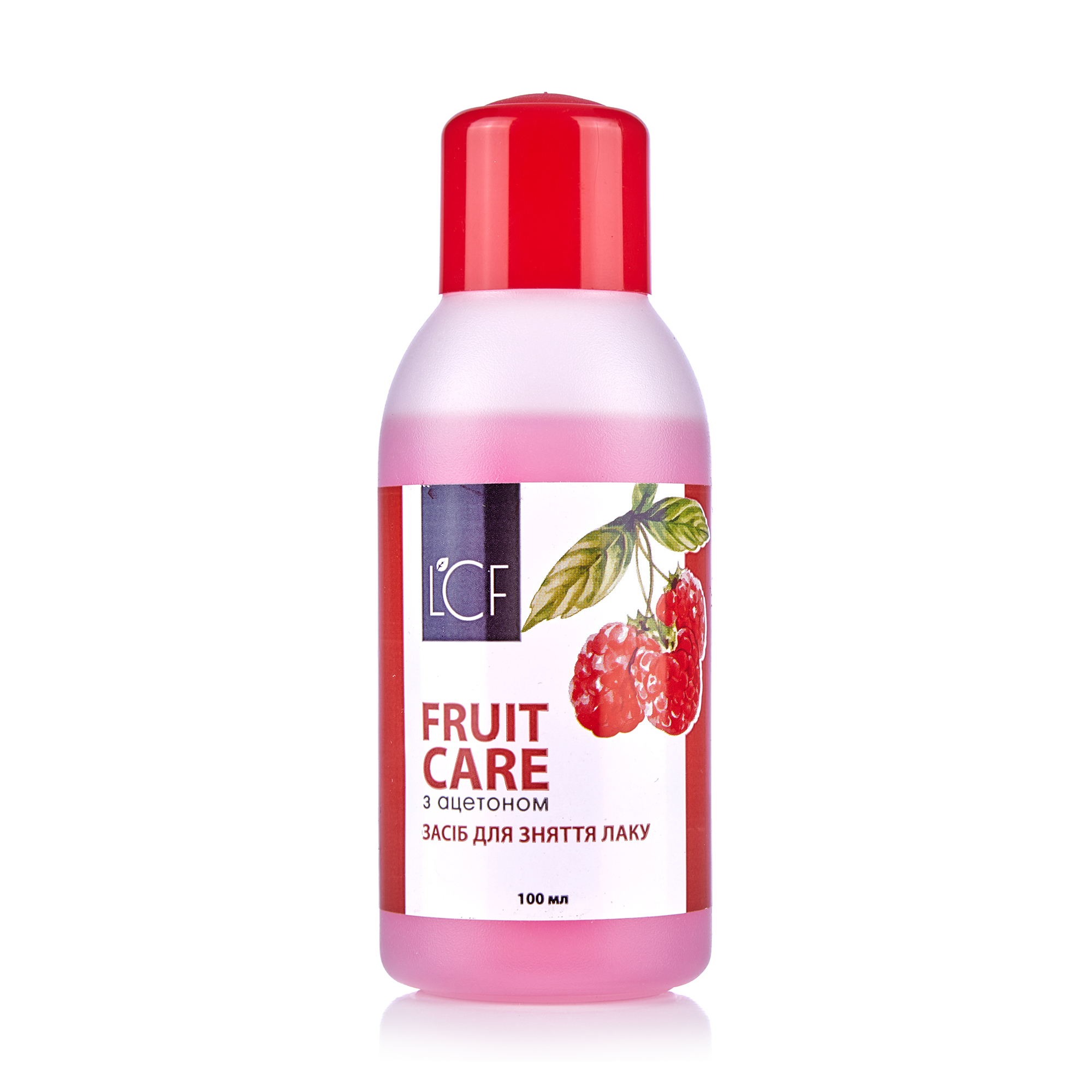 Рідина для зняття лаку LCF Frut Kea з ароматом малини, 100 мл